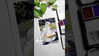 Painting cutie duckie 🦆 shorts painting viralvideo repost [upl. by Xantha]