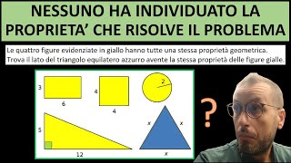 Nessuno ha individuato la proprietà geometrica che permette di risolvere il problema [upl. by Seuqram188]