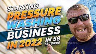 Starting a pressure washing business in 2022 in 59 seconds shorts [upl. by Eran]