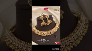 Indian jewellery collection❣️💯 high quality brass gold plated necklace designs youtube [upl. by Eiramanit]