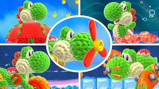 Poochy amp Yoshi’s Woolly World  All Transformations Gameplay [upl. by Blanchette]