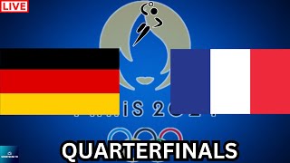 2024 PARIS OLYMPICS GERMANY vs FRANCE MENS HANDBALL QUARTERFINALS LIVE GAME CAST amp CHAT [upl. by Silra]