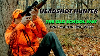 1957 Marlin 39a Deadly Accuracy On Squirrel Hunting Headshots [upl. by Sileray]