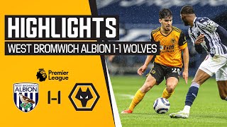 The points are shared in the Black Country Derby  West Bromwich Albion 11 Wolves  Highlights [upl. by Ydnyc]