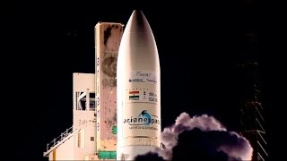 Europes Ariane 5 launches two satellites into space [upl. by Charters]