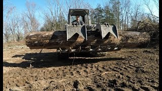 Clearing land with excavator and skidsteer [upl. by Helga375]