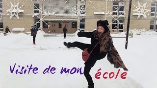 SCHOOL TOUR visite de mon écolelycée au Canada 🇨🇦 Etudiant déchange  Celine LCC [upl. by Eirbua]