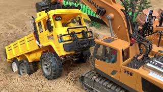 Diy Car Plastic RC  Construction Vehicles JCB Excavator Rescue Dump Truck  Bulldozer RC [upl. by Ahsienal]