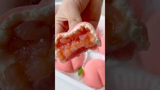 Would you try this peach mochi mochi softmochi recipe mochirecipe peachmochi [upl. by Nilknarf]