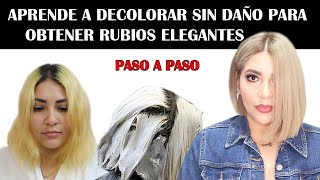 COMO ACLARAR UN PELO NEGRO SIN DECOLORARLO TODO PASO A PASO [upl. by Jeunesse]