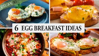 6 Egg Cracking Breakfast Recipes You Have to Try [upl. by Tiloine542]