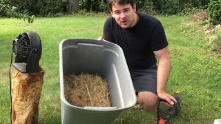 Processing Home Grown Wheat using a Weed Whacker [upl. by Morice]