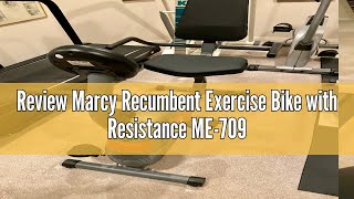 Review Marcy Recumbent Exercise Bike with Resistance ME709 [upl. by Nwahsuq]