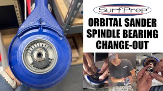 Orbital Sander  Spindle Bearing Replacement [upl. by Lankton]