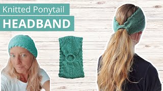 SENTRO Winter Running Gear Easy Cable Knit Headband Ponytail Tutorial for Beginners [upl. by Ameehs406]