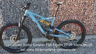 Specialized Turbo Kenevo FSR Expert 27 5R Mens Brose Intube 500WH SRAM GX Elektro Fahrrad 2019 [upl. by Yelsa]