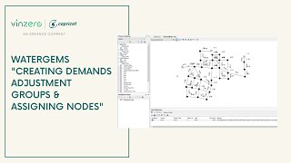 WaterGEMS quotCreating Demands Adjustment Groups amp Assigning Nodesquot [upl. by Haidej315]