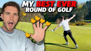 MY BEST EVER ROUND OF GOLF And we got it on camera  Break 80 Tyneside Golf Club [upl. by Gainor]