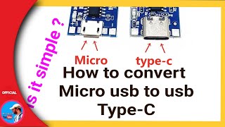 How to convert micro usb to usb Typec [upl. by Arabele]