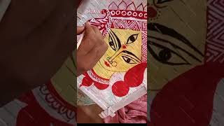 Ma durga with kulo painting 🎨handpainted ma durga art viralshorts 🖌️ [upl. by Bogart989]