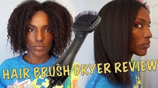 DOES IT REALLY WORK Blow Dryer Brush Review  HAIR [upl. by Det304]