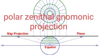 polar zenithal gnomonic projectionconstruction and calculations Abhijit sirGeostudy centre [upl. by Arimlede]