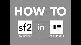 How to import Soundfonts  Ableton Live Suite [upl. by Toffic]