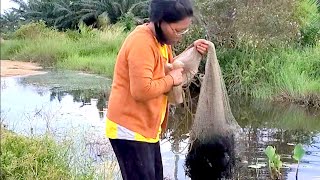 Best Net Fishing Videos  Catching fish the traditional way in the river fishing MullerCen [upl. by Selrahc145]