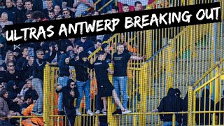 ANTWERP ULTRAS BREAKING OUT Club Brugge vs Royal Antwerp 10 [upl. by Sussman264]