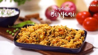 Veg Biryani in Pressure Cooker  Veg Biryani Recipe [upl. by Arratoon627]