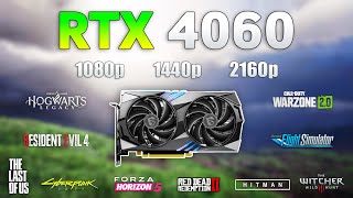 GeForce RTX 4060  Test in 10 Games  1080p  1440p  4K [upl. by Dusza]