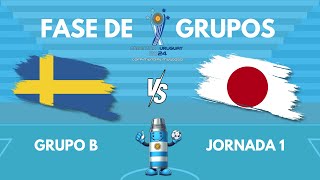 SUECIA vs JAPÓN  MUNDIAL FIFUSCA ARGENTINAURUGUAY 2024 GRUPO B FECHA 1 [upl. by Neyuh949]