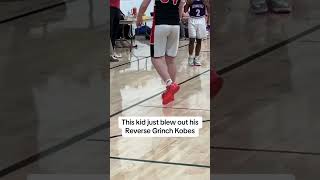 He Blew Out His Reverse Grinch Kobes 😳 via flesheatingsalsaTT shorts [upl. by Dael]