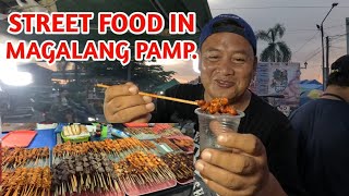 FILIPINO STREET FOOD IN MAGALANG PAMPANGA  TUSOK TUSOK BUBUSOK [upl. by Ytsirt]