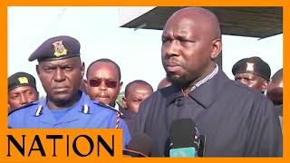 CS Murkomen speaks to the press at the scene of the Londiani accident [upl. by Calvo768]