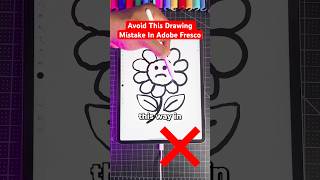 Avoid This MAJOR Drawing Mistake 😡 Adobe Fresco shorts art graphicdesign [upl. by Yaeger]