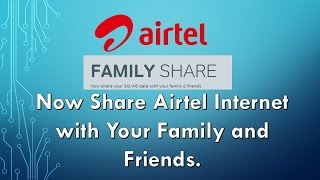 How to share Airtel Internet Data Balance  Airtel Data Share  Hindi [upl. by Nozicka]