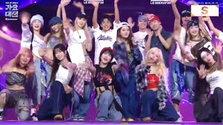 LE SSERAFIM performance at SBS GAYO DAJEON SUMMER 2024 [upl. by Files]