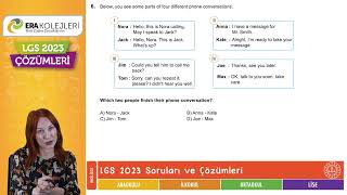 LGS 2023 Soruları ve Çözümleri ingilizce [upl. by Dnomder]