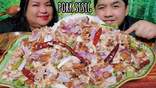 PORK SISIG  SISIG PAMPANGA MUKBANG ASMR  FILIPINO FOOD  MUKBANG PHILIPPINES [upl. by Quickel]