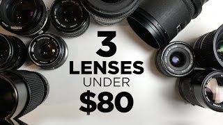 3 Affordable Lenses for Video Under 80 Each [upl. by Katz]