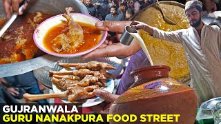 Guru Nanakpura Food Street in Ramzan  Gujranwala ke Paye Hareesa Lassi aur Chanay Street Food PK [upl. by Gow]