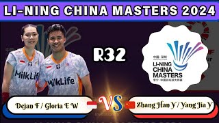 CAKEEP DEGLO  Dejan F  Gloria E W INA VS Zhang Han Y  Yang Jia Y CHN R32 China Masters 2024 [upl. by Ivy]