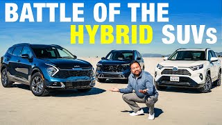 Honda CRV vs Kia Sportage vs Toyota RAV4  Compact Hybrid SUV Comparison Test [upl. by Ahtikal]