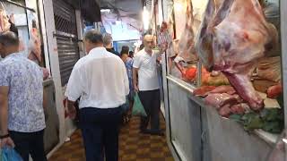 FISH SOUK in TANGIER Meat Section SOUK aux POISSONS Summer 2024 in Morocco Tanger Maroc [upl. by Gnurt861]