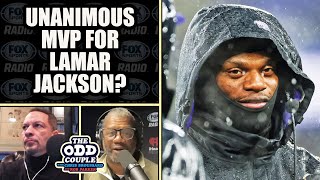 2Time MVP Would Make Lamar Jackson a Hall of Famer  THE ODD COUPLE [upl. by Swanhilda927]