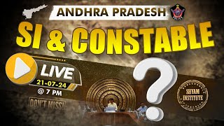 AP SI amp CONSTABLE  LIVE  shyaminstitute [upl. by Ellenehs]