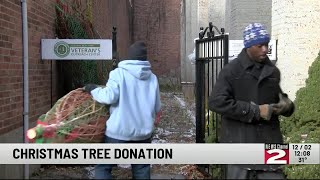 Veterans Outreach Center Receives Christmas Trees Donation [upl. by Ram]