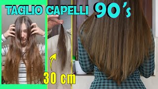 tagliare i capelli da soli COME DAL PARRUCCHIERE 😍 TAGLIO CAPELLI SCALATO LUNGO [upl. by Sokil357]