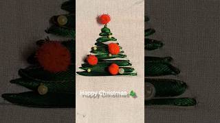 simple ribbon Christmas tree 🌲viralvideo ytshorts decoration [upl. by Padraig]